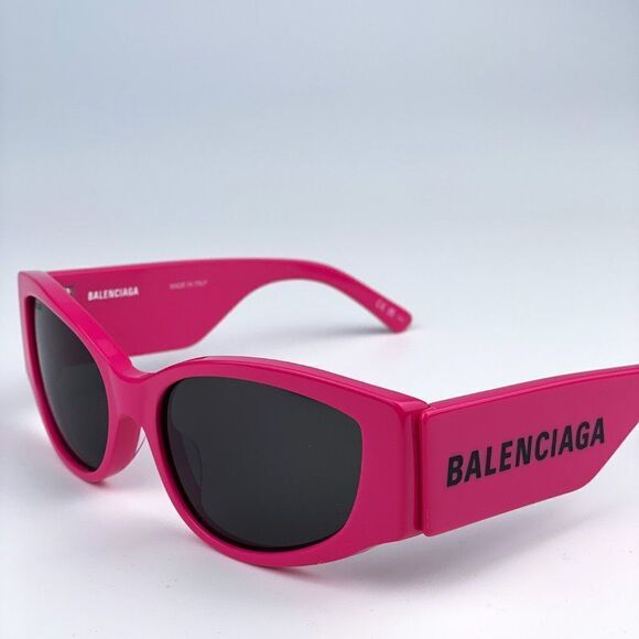 SALE! NEW Balenciaga BB0258S 004 Pink Fuchsia Grey Oval Women Sunglasses BARBIE main image 10